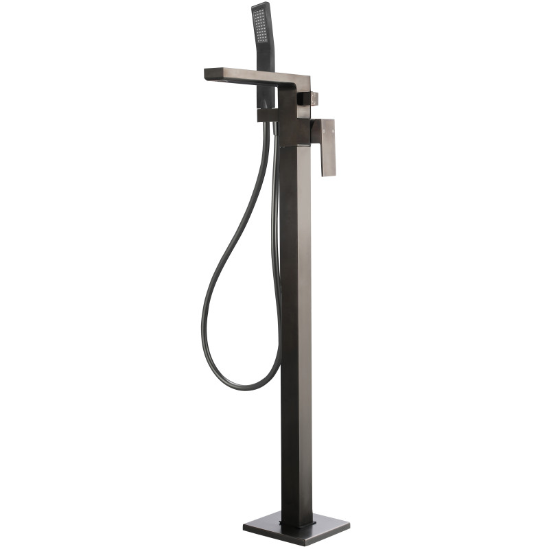 Colonne bain-douche par le sol PLAZA noir mat