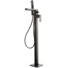Colonne bain-douche par le sol PLAZA noir mat