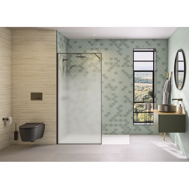 Alu graphite brosse · cosmos XL • Charnières à gauche