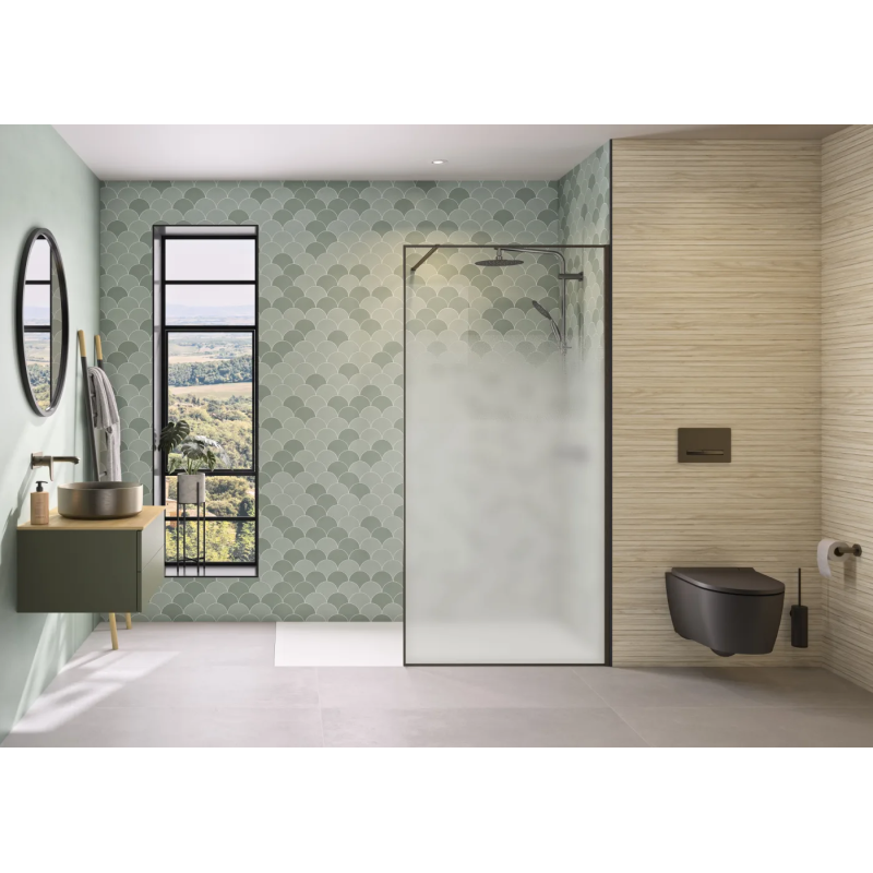 Alu graphite brosse · cosmos XL • Charnières à droite