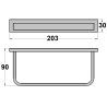 Petit porte-serviette simple PLAZA