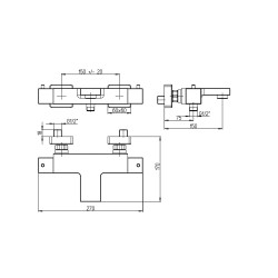 Mitigeur bain-douche thermostatique VENTI