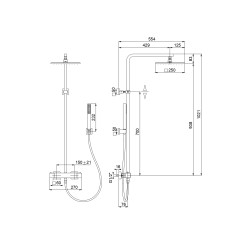 Colonne de douche thermostatique VENTI