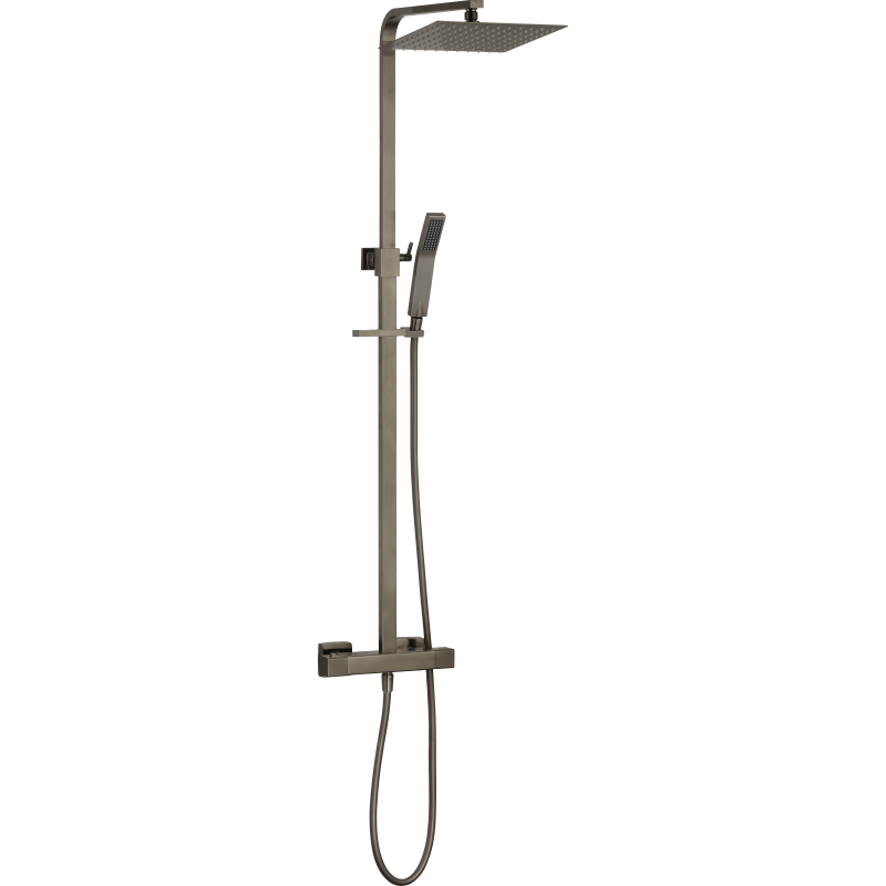 Colonne douche thermostatique PLAZA gun métal