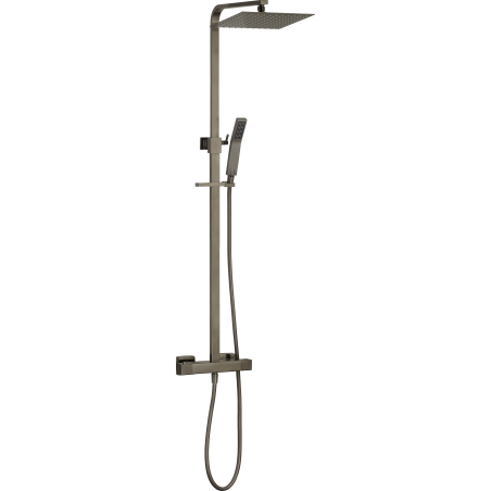 Colonne douche thermostatique PLAZA gun métal