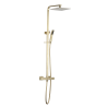 Colonne douche thermostatique PLAZA laiton brossé