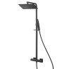 Colonne douche thermostatique PLAZA PVD noir mat