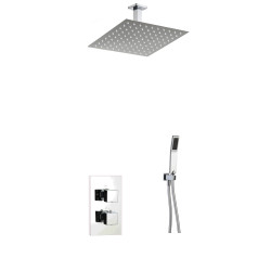 Formule douche encastrée mural thermostatique plafonnier PLAZA
