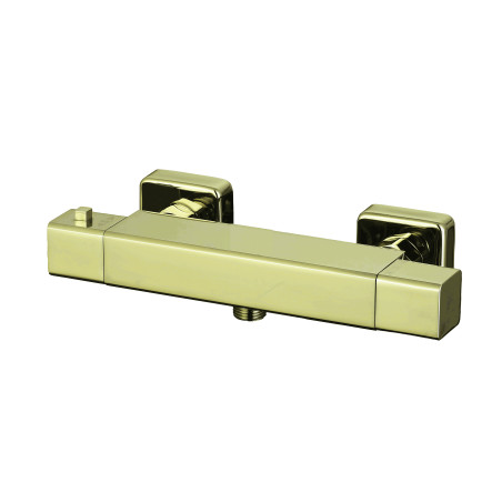 Mitigeur douche thermostatique PLAZA PVD laiton brossé