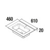 Plan vasque CONSTANZA - 610 à 1210 mm, 4 finitions