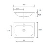 Plan Vasque Uniiq #1 - 2 dimensions