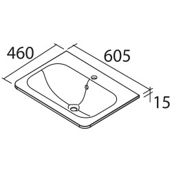 Plan Vasque Uniiq #1 - 2 dimensions