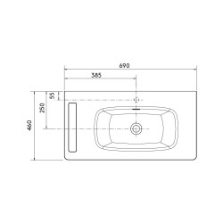 Plan Vasque Uniiq porte-serviette - 4 configurations