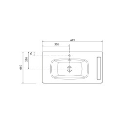 Plan Vasque Uniiq porte-serviette - 4 configurations