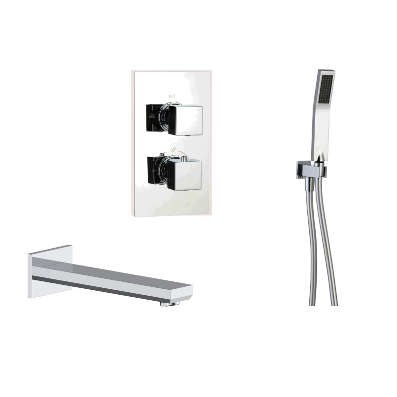 Formule bain-douche encastrée mural thermostatique PLAZA