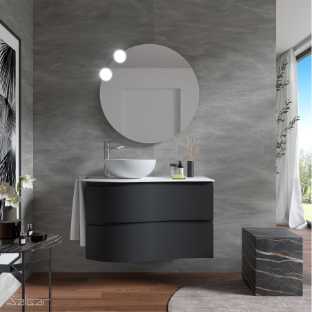 Meuble MAM 900 2 tiroirs métalliques - 7 coloris, droite/gauche