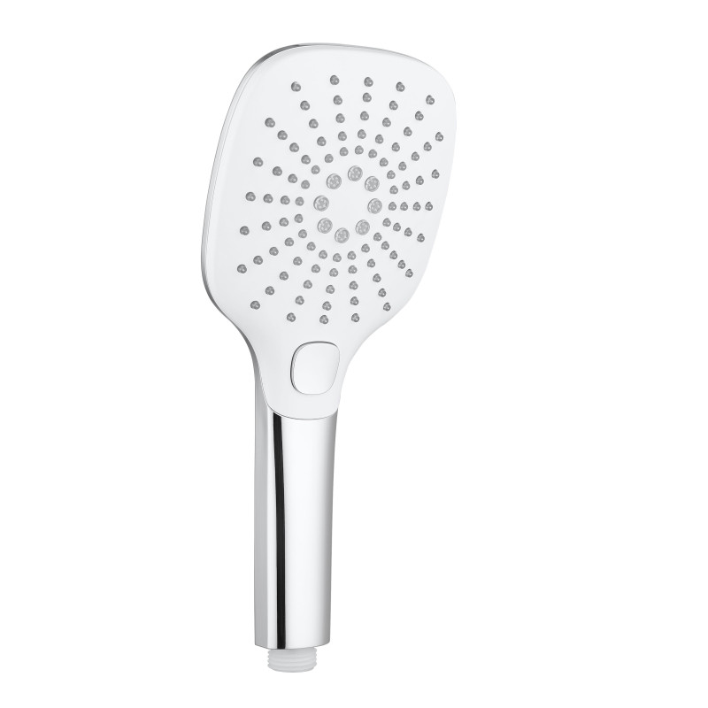 Douchette spectra 3 jets chromé + blanc