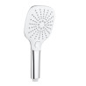 Douchette spectra 3 jets chromé + blanc