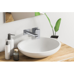 Mitigeur lavabo encastré 2 trous mural PLAZA