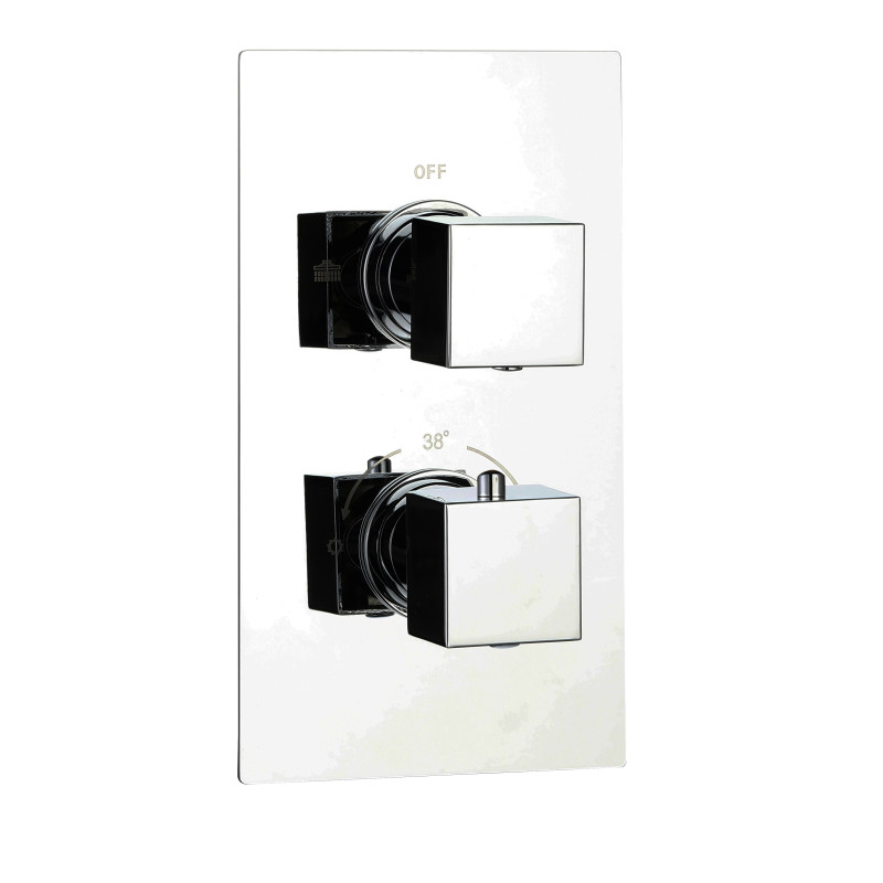Mitigeur douche thermostatique encastré carré PLAZA