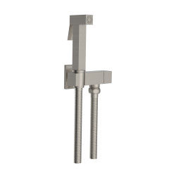 Minikit douchette carrée à gâchette gris acier