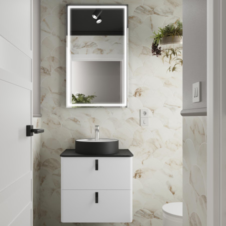 Meuble UNIIQ 2 tiroirs - 60 à 80 cm, 15 coloris