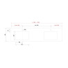 Plan COMPAKT 46 - 2 grandes vasques intégrées - 1401 à 2500 mm, 5 finitions