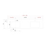 Plan COMPAKT 51 - 2 grandes vasques intégrées - 1401 à 2500 mm, 5 finitions