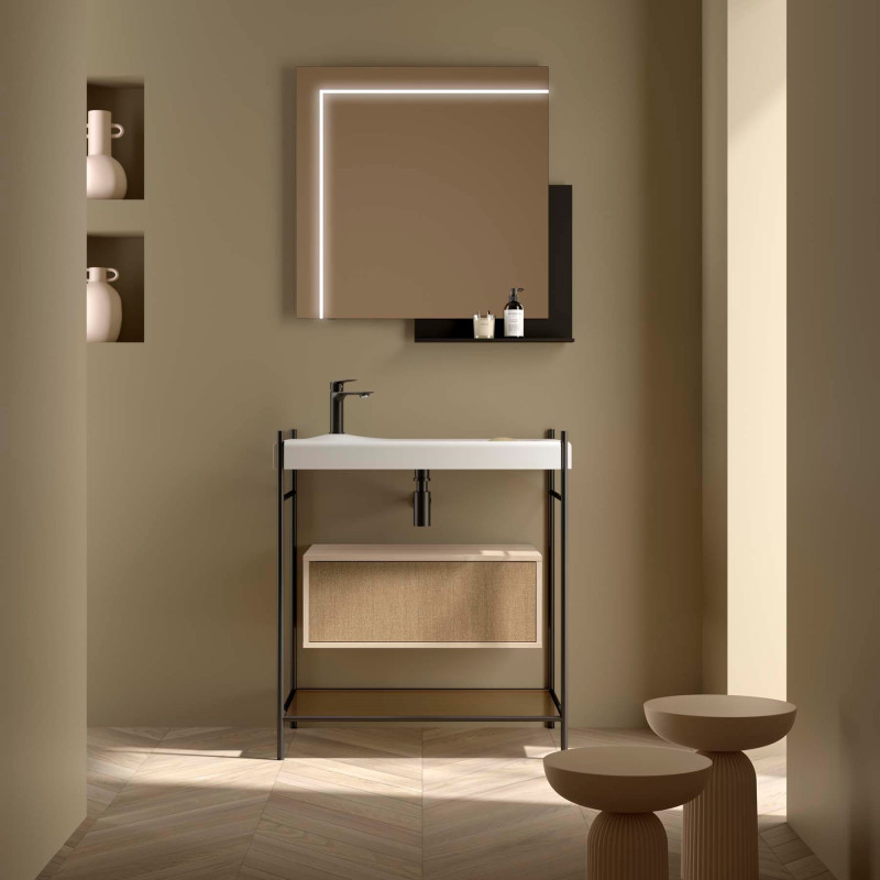 Meuble suspendu OCEAN ICONIC 1 tiroir - 70 à 90 cm, 4 coloris