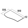 Plan de toilette MAM - 90 à 150 cm, droite/gauche, 4 finitions
