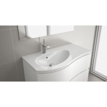 Plan vasque MAM - 90 à 120 cm, droite/gauche, 3 finitions