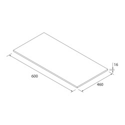 Plan de toilette MARA - 60 à 160 cm, 3 finitions