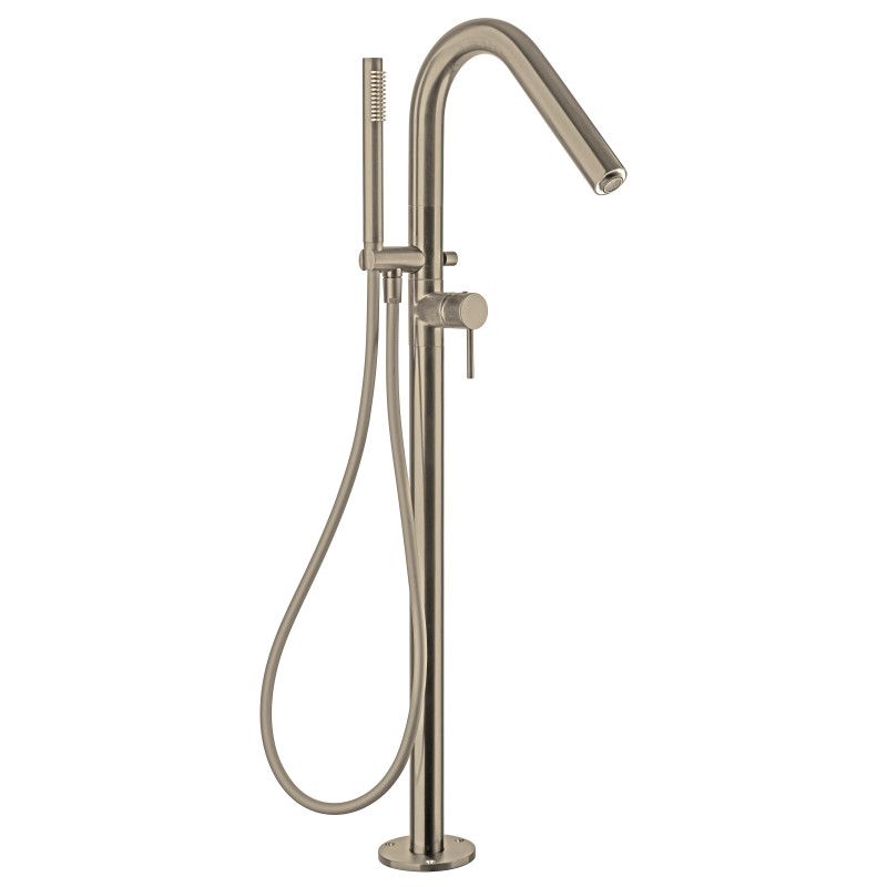 Colonne bain-douche îlot par le sol COX PVD grey acier