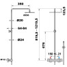 Colonne de douche thermostatique COX