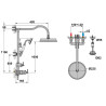 Colonne de douche thermostatique LADY'S