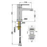 Mitigeur lavabo avec vidage clic clac le mans