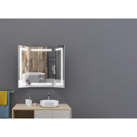Miroir LED Triptyque