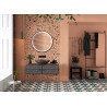 Miroir LED Atelier Noir rond