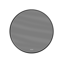 Miroir LED Atelier Noir rond
