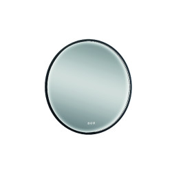 Miroir LED Atelier Noir rond