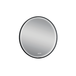Miroir LED Atelier Noir rond