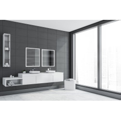 Miroir LED Atelier Blanc