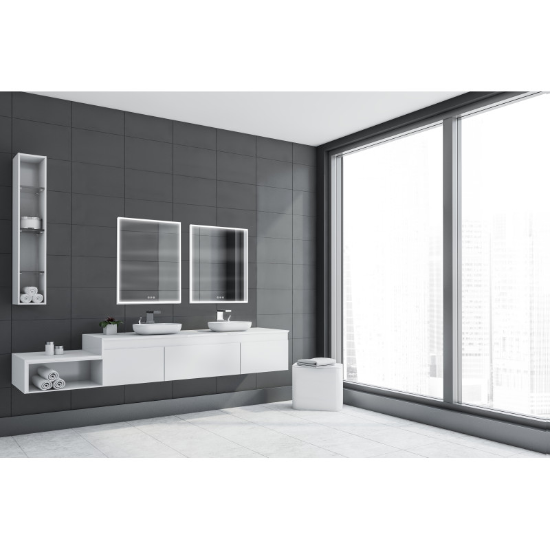 Miroir LED Atelier Blanc