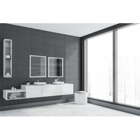 Miroir LED Atelier Blanc