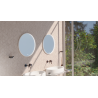 Miroir LED Atelier Blanc rond