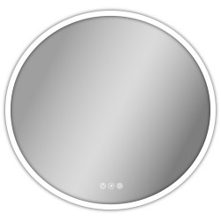 Miroir LED Atelier Blanc rond