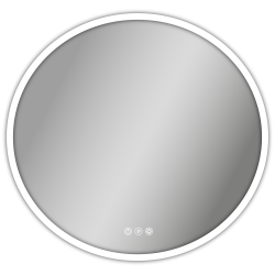 Miroir LED Atelier Blanc rond
