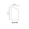Miroir LED Studio