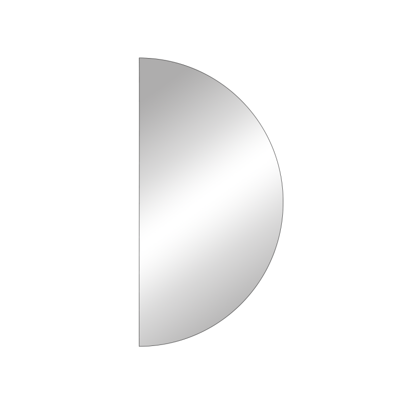 DEMI CERCLE 100 x 50 cm