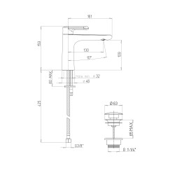 Mitigeur lavabo STONE